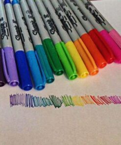 SHARPIE Permanent Markers, Ultra Fine Point, Assorted Colors, 24 Count 24-Count Ultra-Fine 46 51AqLNEFQvL