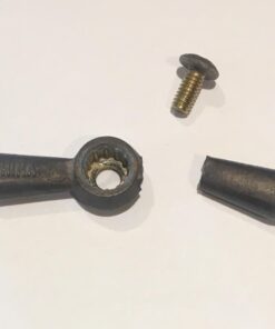 Danco Outdoor Faucet Water Spigot Handle | Hose Bibb Round Wheel Handle Replacement | Includes Screws | Metal (10006), Silver/Pewter Faucet Handle, 1-Pack 40 51AqokZCiTL