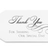 Hortense B. Hewitt Favor Tags, 3.25-Inch, Thank You White/Black 42 51Att9kv2lL