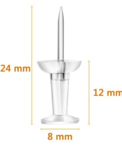 Yalis Push Pins 600 Count, Standard Clear Thumb Tacks Steel Point and Clear Plastic Head 25 51Aw7 eBxQL