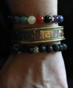 DharmaObjects Tibetan Three Metal Healing Mantra Yoga Devotional Bracelet Om Namah Shivaya - 1 19 51AyberSBVL
