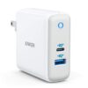 Anker 60W PIQ 3.0 & GaN Tech Dual Port Charger, PowerPort Atom III (2 Ports) Travel Charger with a 45W USB C Port, for Laptops, MacBook, iPad Pro, iPhone, Galaxy, Pixel and More White 51 51AznBX mPL 2