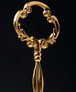 BonNoces 3-Tier Porcelain Embossed Cupcake Stand - Pure White Rimmed with Gold Dessert Cake Stand - Pastry Serving Tray Platter for Tea Party, Wedding and Birthday 27 51B gnWSNaL