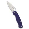 Spyderco Para Military 2 Signature Midnight Blue Knife with 3.42" CPM S110V Steel Blade and Durable G-10 Handle - PlainEdge - C81GPDBL2 2 51B0gy88AcL