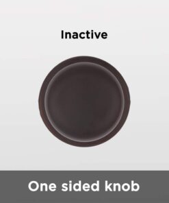 Alternative view of Kwikset Juno Dummy Door Knob, Single Sided Handle for Closets, French Double Doors, and Pantry, Venetian Bronze Non-Turning Interior Push/Pull Door Knob, with Microban Protection