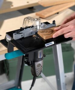 Dremel 231 Portable Rotary Tool Shaper and Router Table- Woodworking Attachment Perfect for Sanding, Shaping, and Trimming Edges 31 51BJ2sV3K5L