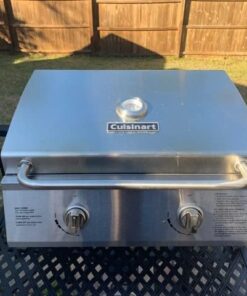 Cuisinart CGG-306 Chef's Style Portable Propane Tabletop 20,000, Professional Gas Grill, Two 10,000 BTU Burners, Stainless Steel Professional Gas Grill, Two-Burner, Stainless Steel 41 51BR6NQAqWL