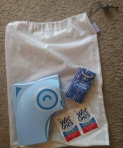 Gimars Upgrade Non-Slip Easily Removed Foldable Travel Potty Seat for Toddlers & Kids, Portable Toilet Seat Cover Fits All Shape Toilets, 6 Large Non-slip Silicone Pads, Free Carry Bag Blue 46 51BeO26FlhL