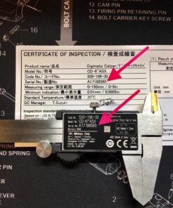 Mitutoyo 500-196-30 Advanced Onsite Sensor (AOS) Absolute Scale Digital Caliper, 0 to 6"/0 to 150mm Measuring Range, 0.0005"/0.01mm Resolution, LCD Standard AOS 38 51Bn6B4aFL