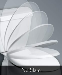 Mayfair 830NISL 000 Toilet Seat, 1 Pack-ROUND, White-Brushed Nickel Hinges 1 Pack - ROUND White - Brushed Nickel Hinges 23 51Btj3kd0NL