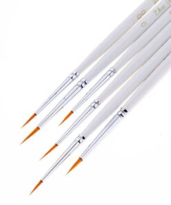 Fine Detail Paint Brush Set, 6 Pieces Miniature Art Brushes for Fine Detailing,Art Painting - Acrylic, Watercolor, Oil - Miniatures, Models, Airplane Kits, Nail White 13 51C2jQkxhCL