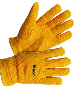 Kinco Kids Work Glove Ages 8-12, Suede Cowhide 1 3 51C82EbmieL