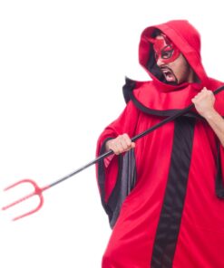 Kangaroo Devil Pitchfork for Pitchfork Devil Costume - Plastic Pitchfork - Devil Halloween Costumes Accessory for Kids and Adults - Red Fork & Black Handle - 4 Pieces - 44.25 Inches 18 51CC8DhWt2L 2
