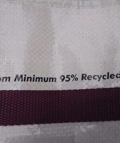 EcoJeannie 1 Pack Super Strong X-Large Laminated Woven Reusable Shopping Tote Bag (Avail: Set of 1,2,3,4,5 Bags), Free Standing, Recycled Plastic w/Bottom Board & Reinforced Nylon Handle - WT0001 1 Bag 24 51CDgjxE2JL