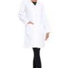 Natural Uniforms Unisex 40 inch Lab Coat Long Sleeve Professional Medical Coat Large