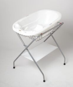 Primo Folding Bath Stand, Silver Gray 10 51CVT7eER2L