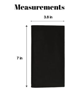 Marshal RFID Blocking Leather Checkbook Organizer ID Credit Card Holder Wallet (Black) Black 4 51CVVPMPGGS