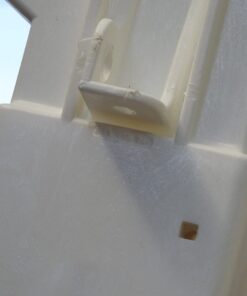 Vinyl Works SLA A-Frame 48-56 Inch Adjustable Above Ground Swimming Pool Ladder Entry System with Slide Lock Barrier and Handrails, White 13 51Ccp I7oXL