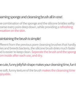 ETUDE My Beauty Tool Jellyfish Silicon Brush | All in One Deep Pore Cleansing Sponge & Brush, for Exfoliating, Massage, Cleansing Soft Brush 28 51CieqPozzL