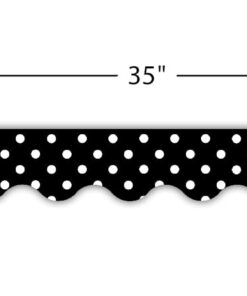 Teacher Created Resources Border Trim, Black Mini Polka Dots (4671) 5 51Cotyj3UJS
