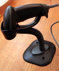 Esky Barcode Scanner with Stand, Wired Handheld Bar Code Scanner with Adjustable Stand, Automatic 1D USB Laser Scanner Support Windows/Mac/Linux for POS System Sensing, Store, Supermarket, Warehouse 1D - 1Pack 16 51CxsjL97GL