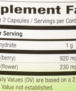 Nature's Way Black Elderberry, 575 milligrams 100 Veggie Capsules Pack of 1 8 51D7CpjA9ML
