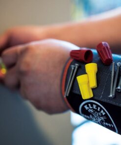 Klein Tools 55895 Magnetic Wristband, Tradesman Pro Tool Wristband Holds Wire Connectors, Screws, Nails, Drill Bits, With Breathable Mesh 23 51DAsZNwD9L