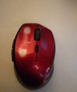 TECKNET Wireless Mouse, 2.4G USB Computer Mouse with 6-Level Adjustable 3200 DPI, 30 Months Battery, Ergonomic Grips, 6 Buttons Portable for PC, Chromebook, Mac - Red 44 51DCwcgQnlL