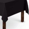 Gee Di Moda Rectangle Tablecloth - 60 x 126 Inch Black Table Cloth for 8 Foot Rectangle Table - Heavy Duty Washable Fabric - for 8 Ft Buffet Table, Holiday Party, Dinner, Wedding & Baby Shower 60 x 126 inch Rectangle 38 51DILMYDpL