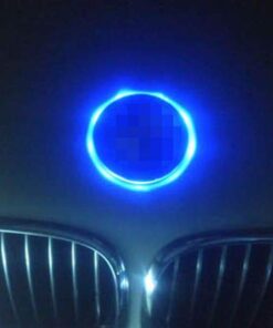 iJDMTOY Compatible With BMW Front Hood or Rear Trunk Lid, Ultra Blue 3.25-Inch 82mm Roundel LED Emblem Background Illumination Lighting Kit 21 51DIXPZWr5L