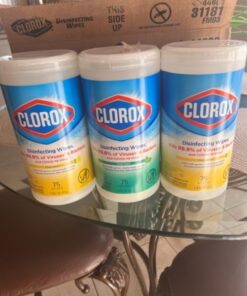 Clorox Disinfecting Wipes Value Pack, Cleaning Wipes, 75 Count Each, Pack of 3 (Package May Vary) 75 Count (Pack of 3) 49 51DLfHbSNL