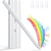 Hastraith Wireless Charging Stylus Pen for iPad, Smart iPad Pencil 2nd Generation with Palm Rejection Tilt Function for Apple iPad Pro 12.9 Inch 3/4/5/6, Pro 11 Inch 1/2/3/4, Air 4/5, Mini 6th Gen 44 51DXtXXM2sL