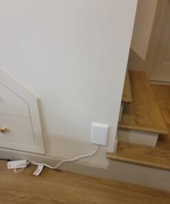 Sleek Socket - The Original & Patented Ultra-Thin Outlet Concealer with Cord Concealer Kit, 3 Outlet, 3-Foot Cord, Universal Size, UL Certified (Ideal for Kitchens, Small Spots & Behind Furniture) 3 ft Flagship 48 51DiC tAOmL 1