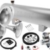 Vixen Horns Train Horn Kit for Trucks/Car/Semi. Complete Onboard System- 200psi Air Compressor, 3 Gallon Aluminum Tank, 4 Trumpets. Super Loud dB. Fits Vehicles like Pickup/Jeep/SUV VXO8330APRO/4318C 18 51DlP3s5SRL