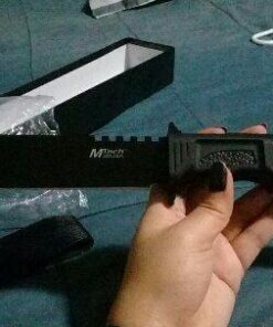 MTECH USA MT-086 Fixed Blade Hunting Knife, Black Straight Edge Blade, Black Handle, 12-1/4-Inch Overall, Black Blade 62 51DmPukAaIL