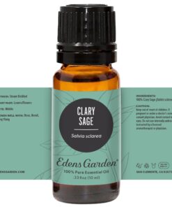 Edens Garden Clary Sage Essential Oil, 100% Pure Therapeutic Grade (Undiluted Natural/Homeopathic Aromatherapy Scented Essential Oil Singles) 10 ml 10 ml (.33 fl oz) 17 51DpnjWSECL