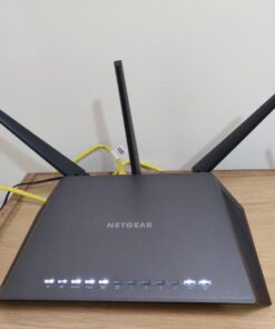 NETGEAR Nighthawk Smart Wi-Fi Router (R6900P) - AC1900 Wireless Speed (Up to 1900 Mbps), Up to 1800 Sq Ft Coverage & 30 Devices, 4 x 1G Ethernet and 1 x 3.0 USB Ports, Armor Security AC1900 WiFi with MU-MIMO 26 51DrDdub L 3