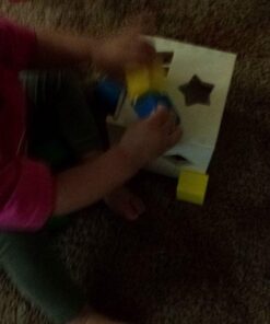 Melissa & Doug Shape Sorting Cube - Classic Wooden Toy With 12 Shapes - Kids Shape Sorter Toys For Toddlers Ages 2+ 50 51DxyJvDJSL