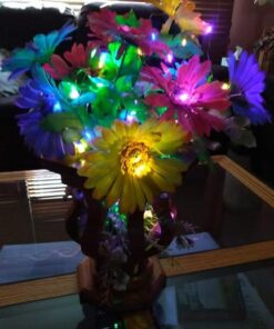 GDEALER 2 Pack LED Fairy Lights Halloween Battery Operated String Lights Waterproof 8 Modes Remote Control Color Changing Christmas Lights 60 LED 20 Feet Copper Wire Firefly Lights- Multicolor 51 51DyYmlFnkL