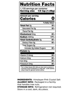 Terrasoul Superfoods Himalayan Pink Salt, 2.5 Lbs - Extra Fine | Trace Minerals 11 51E0SJslRtL