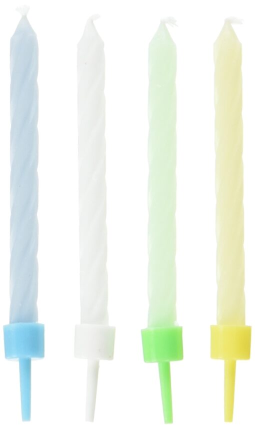 Wilton W2811165 Glow in The Dark Candles, 3-Inch, Celebration, 10-Pack