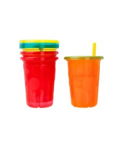 The First Years Take & Toss Straw Cup, Boy, 10 oz, Multicolor, 4 Count Classic Rainbow 4 Count (Pack of 1) 26 51E8Z8RM8oL