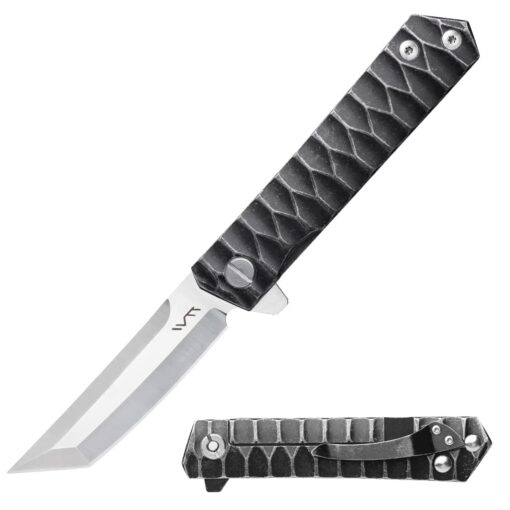 BGT Folding Tactical Knife Pocket Knives Tanto Blade Ball Bearing System EDC Tools For Outdoor Camping Hiking Fishing,Man's Gift A