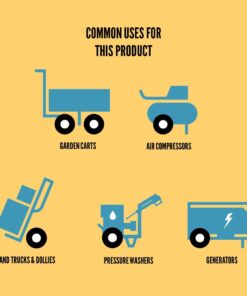 Universal Fit 00210, Flat Free, Hand Truck All Purpose Utility Tire, 4.10/3.50-4" 35 51ED9AXXzqL