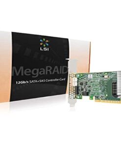 LSI MegaRAID SAS 9361-4i 4-Port 12Gb/s SAS+SATA PCI-Express 3.0 Low Profile RAID Controller, Single