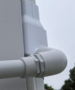 Oatey Mystic Rainwater Collection System, 2 in. x 3 in., Polyvinyl Chloride (PVC), White 43 51EOOwDEvYL