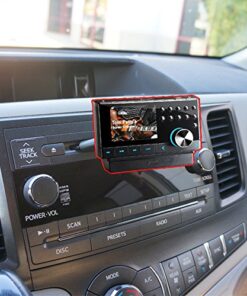 ChargerCity AMPS Pattern Car DVD Player CD Slot Mount for SiriusXM Audiovox Starmate Xpress EZ EZR RC Roady Lynx Nexus & Helix Satellite Radio (Compatible with All XM SXPL1V1, SXEZR1V1, SXDV3) 9 51EP5bOxIgL