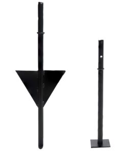 Sunnydaze Swiveling Dual-Grill Campfire Cooking Grate System - Includes 2 Height-Adjustable Grates and 1 Ground Stake 17 51EPQTCskL