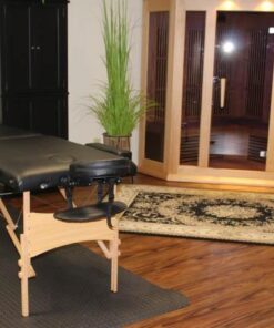 BestMassage Portable 84 Inches Long 28 Inchs Wide Hight Adjustable Table 2 Folding Massage Spa Facial Cradle Salon Bed W/Carry Case, 1 Count (Pack of 1), Black 34 51EQYpoCBL