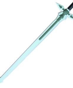 Armory Replicas™ - Titan Attack Kirito's Elucidator Foam Sword - Shingeki no Kyojin Fantasy Foam Sword for LARP - Ideal for LARP, Halloween Costumes, Cosplay PACK 2 with SHEATH GREY and AQUA SWORD SET WITH SHEATH 18 51EUGaeoM9L
